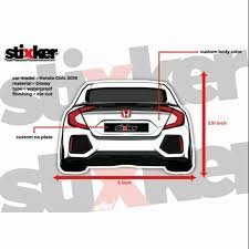 Maybe you would like to learn more about one of these? Sticker Belakang Kereta Honda Civic2018 Shopee Malaysia