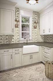 Laundry Room Designed By Heather Ryan Interior Designer Phoenix Az H Ryan Studio Arcadia K Laundry Room Flooring Laundry Room Design Brick Floor Kitchen