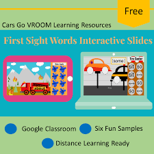 0 sight words are important in every student's reading. Free First Sight Words Interactable Digital Slides By Cars Go Vroom Sample Set In 2020 Learning Sight Words Sight Words Learning Resources