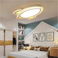 Litfad Simple Cartoon Rocket Dimmable Led Ceiling Light For Kids Bedroom Creative Deco Ceiling Lamp For Children S Room Amazon Com
