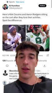 Aaron Rodgers Kirk Cousins Acl Injury