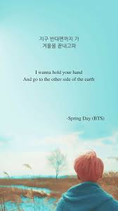 Spring Day By Bts Lyrics Wallpaper Btswallpaper Spring Day By Bts Lyrics Wallpaper Bts Zitate Koreanische Zitate Zitate