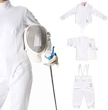 Amazon Com Leonark 350nw Esgrima Uniforme Traje Pantalones Chaqueta Chaleco Conjunto Para Sable De Espada Hoja Deportes Y Actividades Al Aire Libre