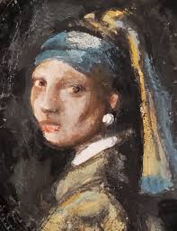 Here are my 3 girls all together. The girl with the pearl earring, the last  scream and Mona Lisa. Wall reliefs. Instagram.com/lacaluna.de