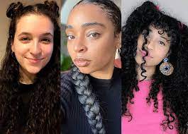 A classy curly messy low updo with a french braid is from london designer @hair_by_haj. 18 Easy Hairstyles For Curly Hair Ranked Purewow
