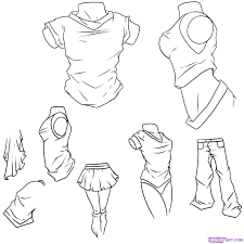 You can't stick to drawing flat dresses forever, so it's best to learn how to draw clothing on anime girls. Pin By Jason Lugo On Reference Drawing Anime Clothes Anime Drawings Manga Drawing
