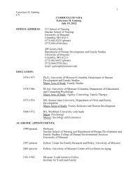 ✅ cv ready to print. Lawrence H Ganong Cv Curriculum Vita Lawrence H Ganong