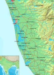 ___ satellite view and map of kerala (കേരളം), india. Kerala Backwaters Wikipedia