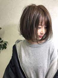 2021年冬 ミディアムの髪型 ヘアアレンジ 人気順 4ページ目 ホットペッパービューティー ヘアスタイル ヘアカタログ 面長 ヘアスタイル 前下がりボブ パーマ 前下がりボブ