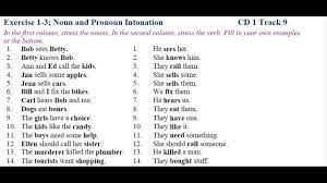 Maybe you would like to learn more about one of these? Exercise 1 3 Noun And Pronoun Intonation Youtube