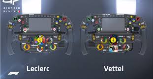 All of the buttons, paddles and shifters work. Video Side By Side Comparison Between Sebastian Vettel And Charles Leclerc S Ferrari Steering Wheels