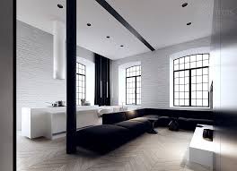 Interior Design In Black White Loft Interiors Loft Interior Design Loft Design