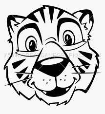 Download transparent white tiger png for free on pngkey.com. Tiger Cub Face Clipart Black And White Hd Png Download Kindpng