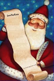 Carte Invitation Pere Noel Repas De Noel Repas Noel Pere Noel Noel