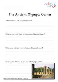 Free Ancient Olympic Games Worksheet Olympics Freebie Printable Worksheet Kids Homeschool Ancient Olympics Ancient Olympic Games Olympic Games