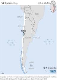 Chile is bordered by the pacific ocean, argentina to the east, and bolivia and peru to the north. Document Chile Operational Map Factsheet 08 December 2014
