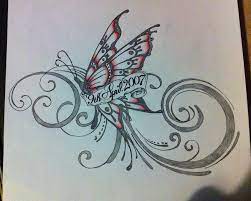 Butterfly Tattoo By Mr P P Hed On Deviantart Butterfly Name Tattoo Heart Tattoo Designs Butterfly Tattoo Designs