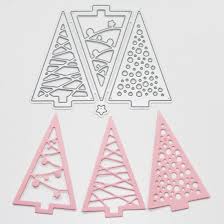 Spread cheer with wonderful greeting cards or preserve your memories with amazing detail by decorating your scrapbooking layouts with incredible die cut shapes and elegant phrases. Diy Christmas Tree Card Making Scrapbooking Template Punch Christmas Tree Cutting Dies Cutting Dies Aliexpress