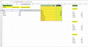 Kostenlose vorlagen für microsofts tabellenkalkulation. Ich Mochte In Excel Eine Bestandsliste Erstellen Mit Zusammengesetzten Produkten Wie Mache Ich Das Office