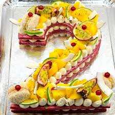 Je vous propose ici une version aux fruits de la passion mais. Number Cake Aux Fruits Gateau D Anniversaire Livre Chez Vous