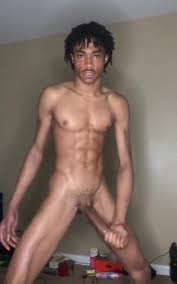 KKingPaul stroking his big black cock in the bathroom - Gay Porn Peep Fans