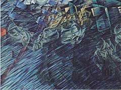 Innen und außen verschmelzen, die figuren werden durchlässig wie die frau, die vom balkon heruntersieht. 53 Umberto Boccioni Die Strasse Dringt Ins Haus 2021 Photos