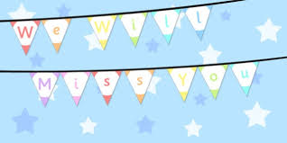 We will miss you printable. We Will Miss You Bunting
