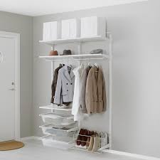 Ikea Algot Wall Upright Rod Shoe Organizer White The Parts In The Algot Series Can Be Combined In Many Different Ways Ikea Algot Shoe Organizer Ikea Algot