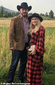 According to abc, the couple named their daughter liberty sage mccain domenech. Breaking News Meghan Mccain Welcomes Baby Girl Liberty Sage With Husband Ben Domenech Daily Mail Online