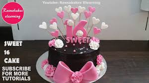 It's the perfect way to celebrate their 16th birthday. Sweet 16 Cakes 16th Birthday Cake Design Ideas Decorating Tutorial Classes Video Youtube