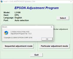 Epson L3100 Adjustment Program Free Download Baromishal