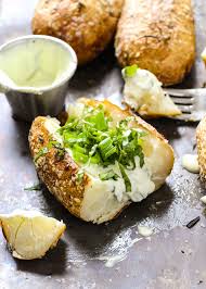 Herby Baked Potatoes With Whipped Feta Layers Of Happiness