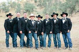 33 Cool Ideas For The Groomsmen Western Wedding Groomsmen Wedding Groomsmen Attire Cowboy Wedding Attire
