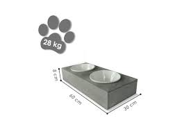 Jeder napf ist eine auftragsarbeit, die in der dk.keramik werkstatt angefertigt wird und daher ein unikat. Futterstation Hundenapf Fressnapf Futterbar Von Splittprofi Mit 2 Napfen Aus Keramik Weiss Mit Individueller Gravur Splittprofi De