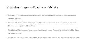 Maksud empayar kesultanan melayu melaka. Sejarah Awal Negara Abdul Rahman Bin Ibrahim 10