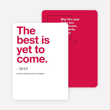 Bold Wishes Corporate Holiday Cards Corporate Christmas Cards Design Business Holiday Cards