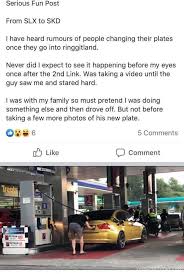 Maksud warna no plat kereta singapura. Pemandu Singapura Kantoi Tukar Nombor Plat Gohed Gostan