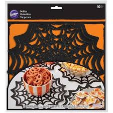 Wilton Spider Web Doilies 10 Count Walmart Com Halloween Spider Web Doilies Spider Web