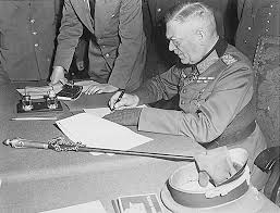What happened on may 8, 1945. Le Marechal Wilhelm Keitel Signe L Acte De Reddition A Berlin 8 Mai 1945 Cvce Website