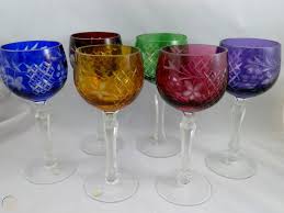 Walmart.com has been visited by 1m+ users in the past month Bohemian Czech Crystal Cut To Clear Hock Wine Glasses Goblets 7 Tall Multi 1760804501