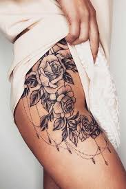 Colorful mandala and om with lotus flower. 23 Best Rose Thigh Tattoo Ideas For Women Stayglam