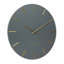 Hito modern silent wall clock. Buy Luca Charcoal 40cm Silent Wall Clock Online Purely Wall Clocks
