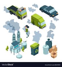 Air Pollution Isometric Factory Bad Environment Vector Image Affiliate Isometric Factory Air Pollution Air Pollution Poster Air Pollution Pollution