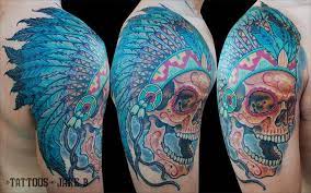 Последние твиты от sugar skull culture (@sugarskullcultu). Jakeb Skull Headdress Skull Headdress Arm Shoulder Tattoo Color Creepy Cool Native Sugar Skull Cover Up Nerd Nerdy Nerdcore Feathers Horror Day Of The Dead Weird Strange Nerdytrad