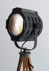 50 S Vintage Theater Stage Light Spotlight Industrial Steampunk Loft Tripod Lamp Vintage Theatre Vintage Fan Lamp Stage Lighting
