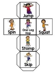 You don't need to be able to play an instrument or have a stunning voice. Movement Dice Physical Activities For Kids Preschool Activities English Games For Kids