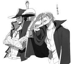 red haired shanks dracule mihawk hawkeye one piece hawkeye one piece one piece anime one piece fanart