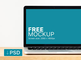 Free Mockup Macbook Pro On A Solid Wooden Table Free Mockup Mockup Photoshop Mockup
