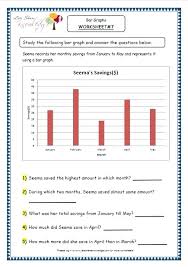 Represent data as rectangular bars of different heights in this collection of bar graph worksheets. Bar Graph Worksheets Reading Graphs Sumnermuseumdc Org