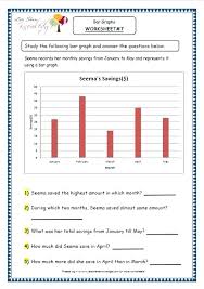 The student is given small sets of data and charts them on circle graphs (divided into quarters) in this simple worksheet. Grade 4 Maths Resources Data Representation Bar Graphs Printable Worksheets Lets Share Knowledge Chart Graph Sumnermuseumdc Org